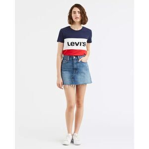 Levi’s Deconstructed Denim Mini Skirt‎ – Size 25 (Small) – Dark Wash $98 MSRP